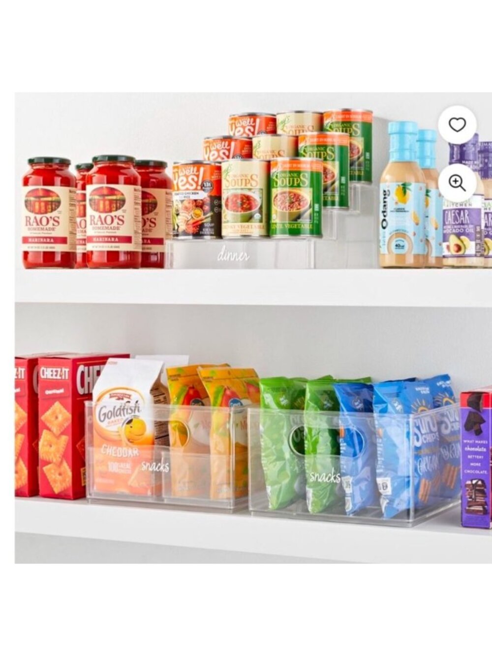 The Home Edit 5 piece pantry storage clear acrylic organizers